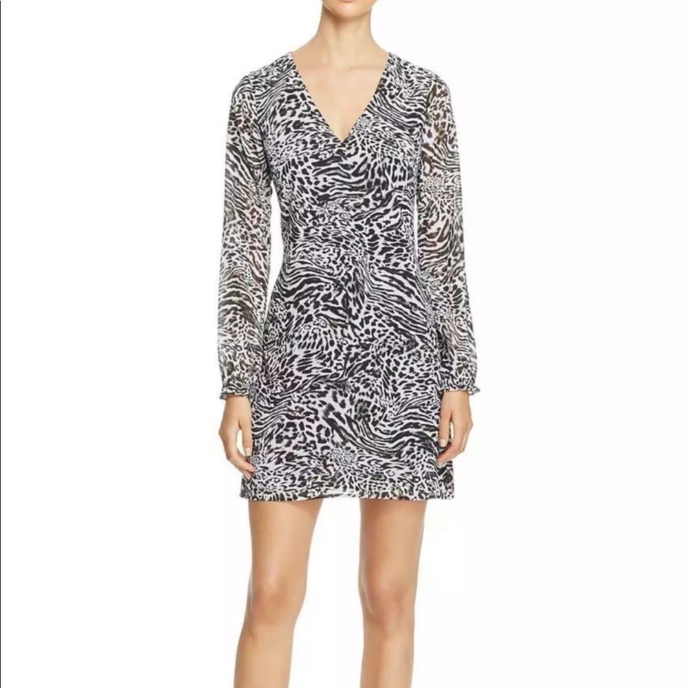 Michael Kors Black Animal Print Dress 14